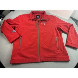 NFL Tampa Bay Buccaneers Red Full Zip Pullover Men’s XL Fleece Lined